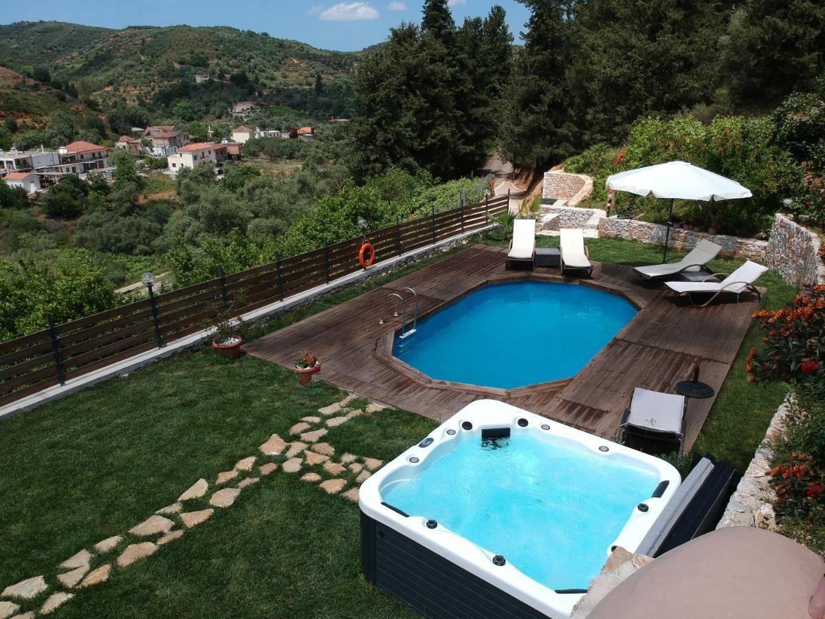 Ampelos Cretan Villa - Private Pool & Heated Ozone Jacuzzi Yerolákkos Esterno foto